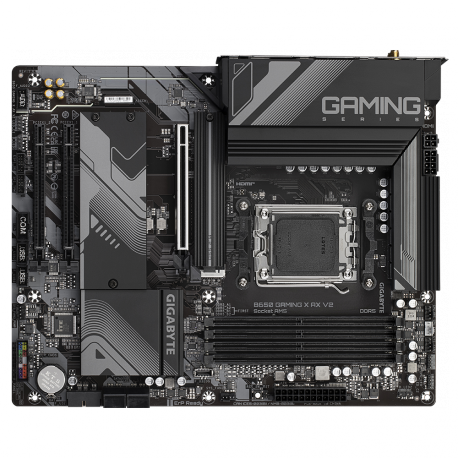 Gigabyte B650 GAMING X AX V2 - 1.X - motherboard - ATX - Socket AM5 - AMD B650 Chipset - USB 3.2 Gen 1, USB 3.2 Gen 2, USB-C 3.2 Gen2, USB-C 3.2 Gen 2x2 - 2.5 Gigabit LAN, Bluetooth, Wi-Fi - onboard graphics (CPU required) - HD Audio (8-channel) - 3