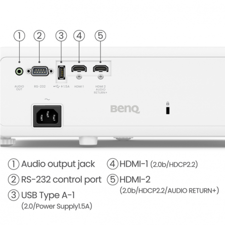 BenQ TK710 - DLP projector - laser - 3D - 3200 ANSI lumens - 3840 x 2160 - 16:9 - 4K - 6