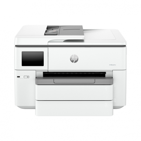 HP Officejet Pro 9730e Wide Format All-in-One - Multifunction printer - colour - ink-jet - A3 / Ledger (297 x 432 mm) (original) - A3 (media) - up to 18 ppm (copying) - up to 22 ppm (printing) - 250 sheets - USB 2.0, LAN, USB 2.0 host, Wi-Fi(ac), Bluetooth - cement - 14