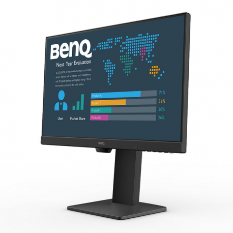 BenQ BL2486TC - LED monitor - 23.8" - 1920 x 1080 Full HD (1080p) @ 100 Hz - IPS - 250 cd/m² - 1300:1 - 5 ms - HDMI, DisplayPort, USB-C - speakers - 1