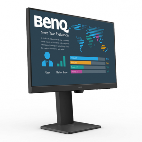 BenQ BL2486TC - LED monitor - 23.8" - 1920 x 1080 Full HD (1080p) @ 100 Hz - IPS - 250 cd/m² - 1300:1 - 5 ms - HDMI, DisplayPort, USB-C - speakers - 2