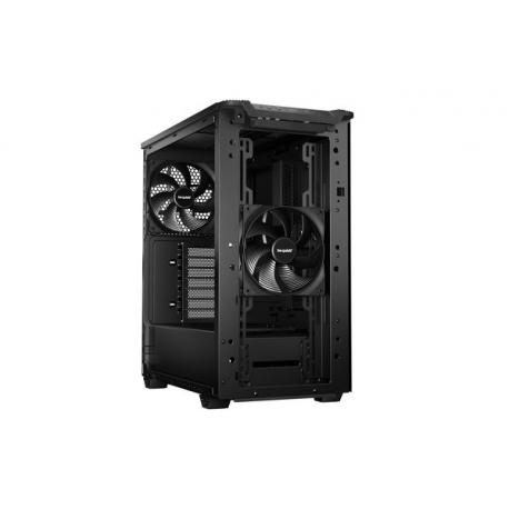 be quiet! Pure Base 501 Airflow - Midi-tower - ATX - no power supply (ATX / PS/2) - black - USB/Audio - 8