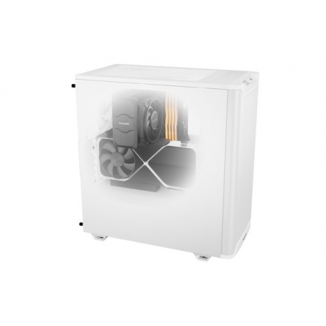 be quiet! Pure Base 501 Airflow - Midi-tower - ATX - no power supply (ATX / PS/2) - white - USB/Audio - 2