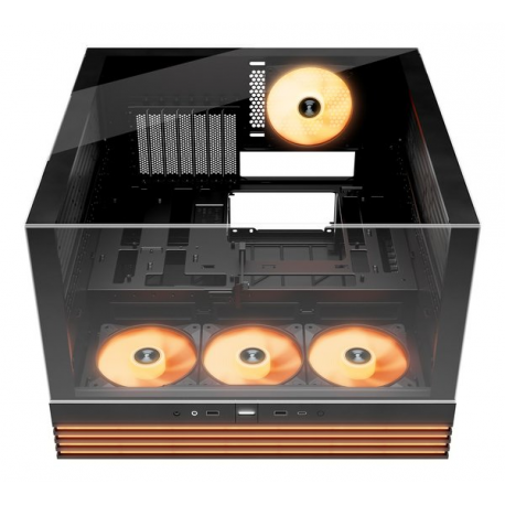 be quiet! Light Base 600 LX - Midi-tower - ATX - windowed side panel (glass) - no power supply (ATX / PS/2) - black - USB/Audio - 3