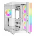 be quiet! Light Base 600 LX - Midi-tower - ATX - windowed side panel (glass) - no power supply (ATX / PS/2) - white - USB/Audio
