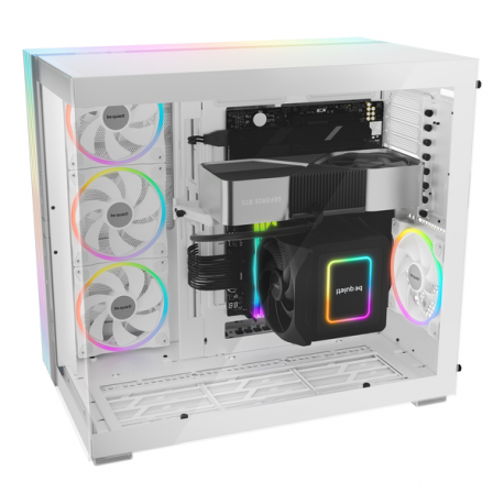 be quiet! Light Base 900 DX - FT - extended ATX - windowed side panel (glass) - no power supply (ATX / PS/2) - white - USB/Audio - 1