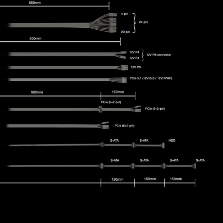 be quiet! Pure Power 12 - Power supply (internal) - ATX12V 3.1/ EPS12V 2.92 - 80 PLUS Gold - AC 100-240 V - 1000 Watt - active PFC - Europe - black - 5