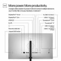 HP 727pu - Series 7 Pro - LED monitor - 27" - 2560 x 1440 QHD @ 120 Hz - IPS Black - 400 cd / m² - 2000:1 - DisplayHDR 400 - 5 ms - Thunderbolt 4, HDMI, DisplayPort - black, silver