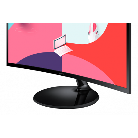Samsung S27C364EAU - S36C Series - LED monitor - curved - 27" - 1920 x 1080 Full HD (1080p) @ 75 Hz - VA - 250 cd / m² - 3000:1 - 4 ms - HDMI, VGA - black - 7