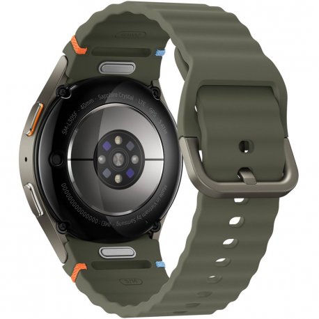 Samsung Galaxy Watch7 - 40 mm - smart watch with sport band - rubber - band size: S / M - display 1.3" - 32 GB - NFC, Wi-Fi, Bluetooth, LTE - 4G - 28.9 g - green - 3