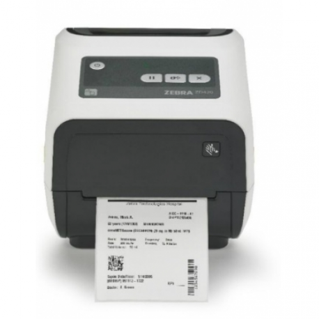 Zebra ZD420c - Healthcare - label printer - thermal transfer - Roll (11.8 cm) - 300 dpi - up to 102 mm / sec - USB 2.0, LAN, USB host - 0
