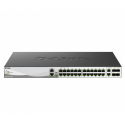 D-Link DMS 3130-30TS - Switch - L3 - Managed - 24 x 100 / 1000 / 2.5G + 2 x 100 / 1000 / 2.5G / 5G / 10G + 4 x 10 Gigabit  /  25 Gigabit SFP28 - rack-mountable