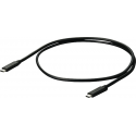 1M USB-C TO USB-C CABLE BLACK