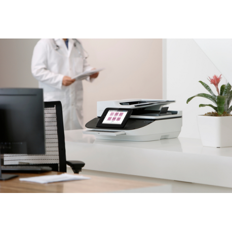 HP Digital Sender Flow 8500 fn2 - Document scanner - flatbed: CCD  /  ADF: CIS - Duplex - 216 x 864 mm - 600 dpi - up to 100 ppm (mono)  /  up to 100 ppm (colour) - ADF (150 sheets) - up to 10000 scans per day - USB 2.0, Gigabit LAN, USB 2.0 (Host) - 6