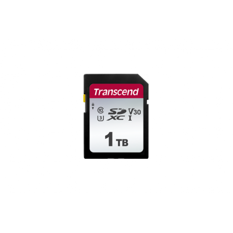 Transcend 300S - Flash memory card - 1 TB - Video Class V30 / UHS-I U3 / Class10 - SDXC UHS-I - 0