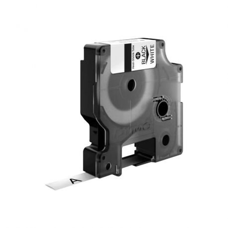 DYMO IND - Adhesive - black on white - Roll (0.9 cm x 1 m) 1 roll(s) tubing label cartridge - for Rhino 4200, 4200 Kit, 5200, 5200 Hard Case Kit - 1