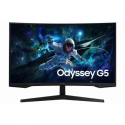 Samsung Odyssey G5 S32CG554EU - G55C Series - LED monitor - gaming - curved - 32" - 2560 x 1440 QHD @ 165 Hz - VA - 300 cd/m² - 2500:1 - HDR10 - 1 ms - HDMI, DisplayPort - black