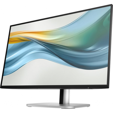HP 524pu - Series 5 Pro - LED monitor - 24" (23.8" viewable) - 1920 x 1080 Full HD (1080p) @ 100 Hz - IPS - 350 cd/m² - 1500:1 - 5 ms - HDMI, DisplayPort, USB-C - jet black, natural silver and jet black (stand) - 3