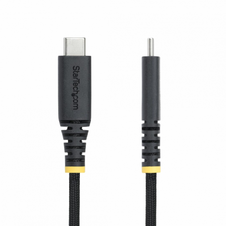 StarTech.com 6.6ft (2m) USB-C Charging Cable, 240W, Silicone Jacket - USB cable - 24 pin USB-C (M) straight / locking to 24 pin USB-C (M) straight - USB 2.0 - 48 V - 5 A - 2 m - USB Power Delivery (240W), Power Delivery 3.1 support, extended power range (EPR) - black - 2
