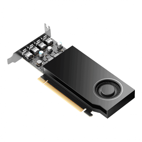 NVIDIA RTX A400 - Graphics card - RTX A400 - 4 GB GDDR6 - PCIe 4.0 x8 - 4 x Mini DisplayPort - 2