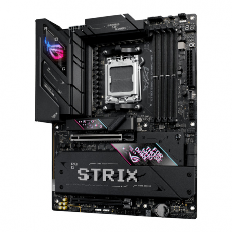 ASUS ROG STRIX B850-E GAMING WIFI - Motherboard - ATX - Socket AM5 - AMD B850 Chipset - USB-C 3.2 Gen 2x2, USB-C 3.2 Gen2, USB 3.2 Gen 2, USB 3.2 Gen 1 - 2.5 Gigabit LAN, Wi-Fi 7, Bluetooth - onboard graphics (CPU required) - HD Audio (8-channel) - 2