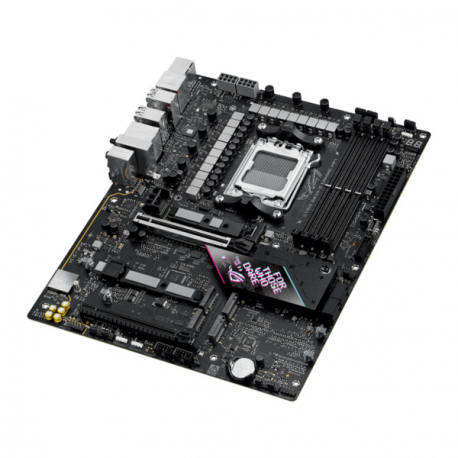 ASUS ROG STRIX B850-E GAMING WIFI - Motherboard - ATX - Socket AM5 - AMD B850 Chipset - USB-C 3.2 Gen 2x2, USB-C 3.2 Gen2, USB 3.2 Gen 2, USB 3.2 Gen 1 - 2.5 Gigabit LAN, Wi-Fi 7, Bluetooth - onboard graphics (CPU required) - HD Audio (8-channel) - 5