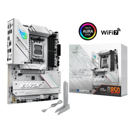 ASUS ROG STRIX B850-A GAMING WIFI - Motherboard - ATX - Socket AM5 - AMD B850 Chipset - USB-C 3.2 Gen 2x2, USB-C 3.2 Gen2, USB 3.2 Gen 2, USB 3.2 Gen 1 - 2.5 Gigabit LAN, Wi-Fi 7, Bluetooth - onboard graphics (CPU required) - HD Audio (8-channel) - 0