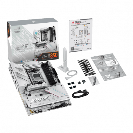 ASUS ROG STRIX B850-A GAMING WIFI - Motherboard - ATX - Socket AM5 - AMD B850 Chipset - USB-C 3.2 Gen 2x2, USB-C 3.2 Gen2, USB 3.2 Gen 2, USB 3.2 Gen 1 - 2.5 Gigabit LAN, Wi-Fi 7, Bluetooth - onboard graphics (CPU required) - HD Audio (8-channel) - 22