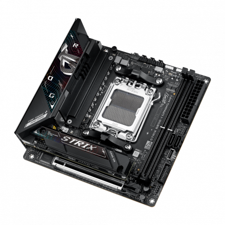 ASUS ROG STRIX B850-I GAMING WIFI - Motherboard - mini ITX - Socket AM5 - AMD B850 Chipset - USB-C 3.2 Gen 2x2, USB-C 3.2 Gen2, USB 3.2 Gen 2, USB 3.2 Gen 1 - 2.5 Gigabit LAN, Wi-Fi 7, Bluetooth - onboard graphics (CPU required) - HD Audio (8-channel) - 11