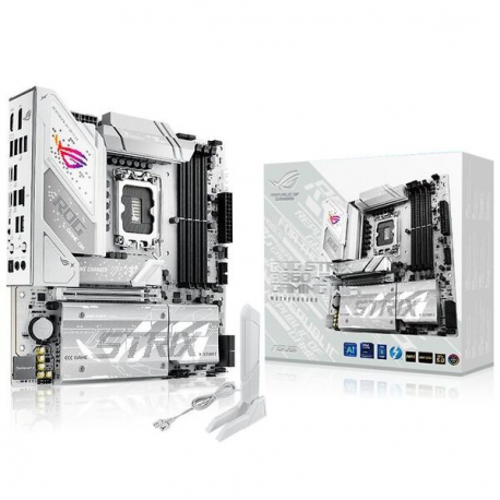 ASUS ROG STRIX B860-G GAMING WIFI - Motherboard - micro ATX - LGA1851 Socket - B860 Chipset - USB4, USB 3.2 Gen 2, USB-C 3.2 Gen 2x2, USB 3.2 Gen 1 - Wi-Fi 7, 2.5 Gigabit LAN, Bluetooth - onboard graphics (CPU required) - HD Audio (8-channel) - 0