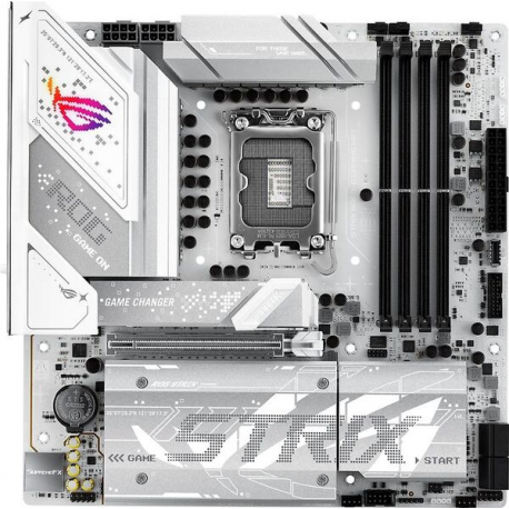 ASUS ROG STRIX B860-G GAMING WIFI - Motherboard - micro ATX - LGA1851 Socket - B860 Chipset - USB4, USB 3.2 Gen 2, USB-C 3.2 Gen 2x2, USB 3.2 Gen 1 - Wi-Fi 7, 2.5 Gigabit LAN, Bluetooth - onboard graphics (CPU required) - HD Audio (8-channel) - 2