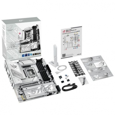 ASUS ROG STRIX B860-G GAMING WIFI - Motherboard - micro ATX - LGA1851 Socket - B860 Chipset - USB4, USB 3.2 Gen 2, USB-C 3.2 Gen 2x2, USB 3.2 Gen 1 - Wi-Fi 7, 2.5 Gigabit LAN, Bluetooth - onboard graphics (CPU required) - HD Audio (8-channel) - 8