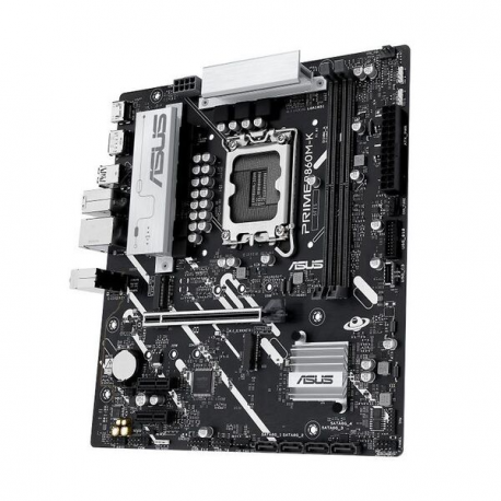 ASUS PRIME B860M-K - Motherboard - micro ATX - LGA1851 Socket - B860 Chipset - USB 3.2 Gen 2, USB 3.2 Gen 1, USB-C 3.2 Gen 1 - 2.5 Gigabit LAN - onboard graphics (CPU required) - HD Audio (8-channel) - 0