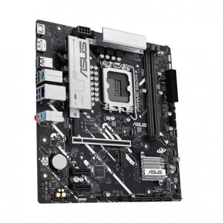 ASUS PRIME B860M-K - Motherboard - micro ATX - LGA1851 Socket - B860 Chipset - USB 3.2 Gen 2, USB 3.2 Gen 1, USB-C 3.2 Gen 1 - 2.5 Gigabit LAN - onboard graphics (CPU required) - HD Audio (8-channel) - 2