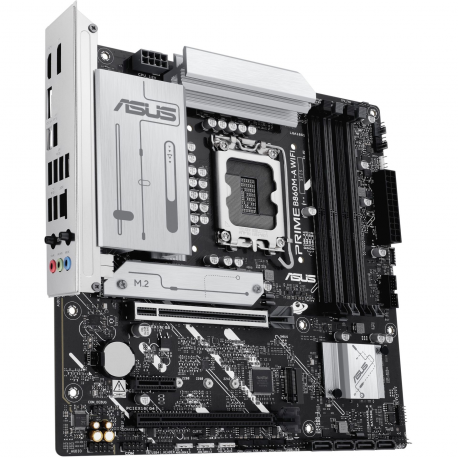 ASUS PRIME B860M-A WIFI - Motherboard - micro ATX - LGA1851 Socket - B860 Chipset - USB-C 3.2 Gen 2x2, USB 3.2 Gen 2, USB 3.2 Gen 1, USB-C 3.2 Gen 1 - 2.5 Gigabit LAN, Bluetooth, Wi-Fi 6E - onboard graphics (CPU required) - HD Audio (8-channel) - 3