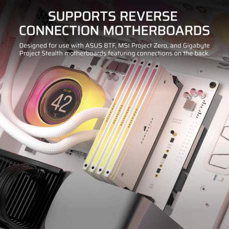 CORSAIR iCUE LINK 5000T LX RGB - Mid tower gaming - extended ATX - windowed side panel (tempered glass) - no power supply (ATX) - white - USB/Audio - 3