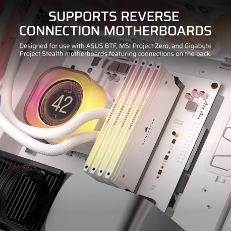 CORSAIR 5000T - Mid tower - extended ATX - windowed side panel (tempered glass) - no power supply (ATX) - white - USB/Audio - 2