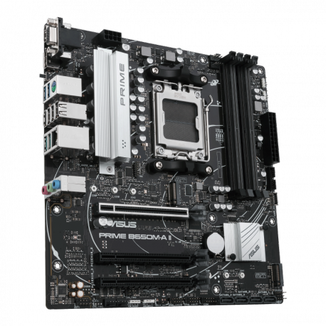 ASUS PRIME B650M-A II-CSM - Motherboard - micro ATX - Socket AM5 - AMD B650 Chipset - USB 3.2 Gen 1, USB-C 3.2 Gen 1, USB 3.2 Gen 2 - 2.5 Gigabit LAN - onboard graphics (CPU required) - HD Audio (8-channel) - ASUS Corporate Stable Model (CSM) - 2