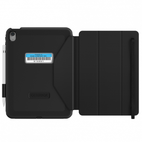 OtterBox Defender Series - Flip cover for tablet - rugged - black - for Apple 10.9-inch iPad (10th generation) - 1