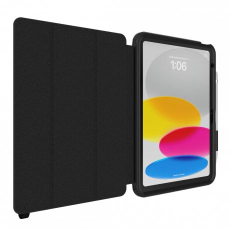 OtterBox Defender Series - Flip cover for tablet - rugged - black - for Apple 10.9-inch iPad (10th generation) - 6