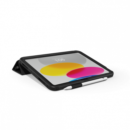 OtterBox Defender Series - Flip cover for tablet - rugged - black - for Apple 10.9-inch iPad (10th generation) - 9