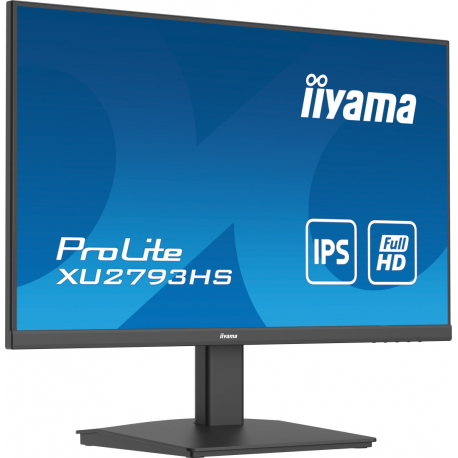 iiyama ProLite XU2793HS-B7 - LED monitor - 27" - 1920 x 1080 Full HD (1080p) @ 100 Hz - IPS - 300 cd / m² - 1300:1 - 1 ms - HDMI, DisplayPort - speakers - black, matte - 3