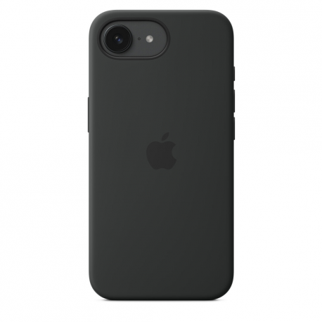 Apple - Back cover for mobile phone - silicone - black - for iPhone 16e - 1