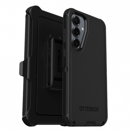 OtterBox Defender Series - Back cover for mobile phone - rugged - reinforced corners - silicone, memory foam - black - for Samsung Galaxy S25+ - 4