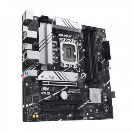 ASUS PRIME B760M-A-CSM - Motherboard - micro ATX - LGA1700 Socket - B760 Chipset - USB 3.2 Gen 2, USB 3.2 Gen 1, USB-C 3.2 Gen 1 - 2.5 Gigabit LAN - onboard graphics (CPU required) - HD Audio (8-channel) - 2