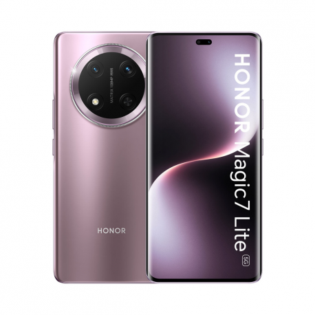 Honor Magic7 Lite - 5G smartphone - dual-SIM - RAM 8 GB  /  Internal Memory 512 GB - OLED display - 6.78" - 2700 x 1224 pixels (120 Hz) - 2x rear cameras 108 MP, 5 MP - front camera 16 MP - titanium purple - 0
