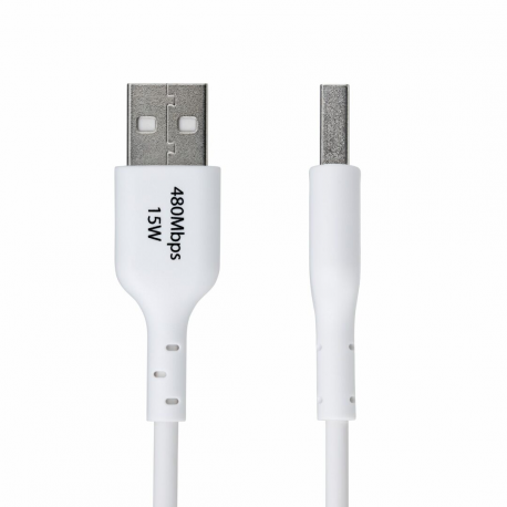 StarTech.com 3ft (1m) White USB-A to USB-C Charging Cable / Cord, M / M - USB cable - USB (M) to 24 pin USB-C (M) - USB 2.0 - 3 A - 1 m - charge and sync, halogen-free, passive, USB Fast Charge (15W) - white - 1
