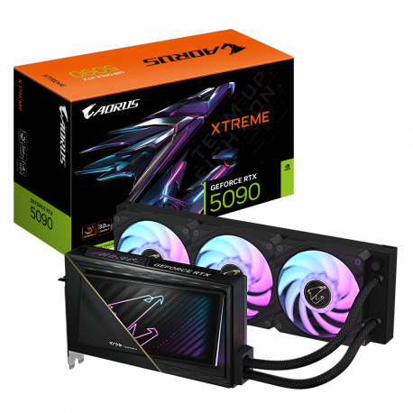 AORUS GeForce RTX 5090 XTREME WATERFORCE 32G - OC Edition - graphics card - GeForce RTX 5090 - 32 GB GDDR7 - PCI Express 5.0 - 3 x DisplayPort, HDMI - 0