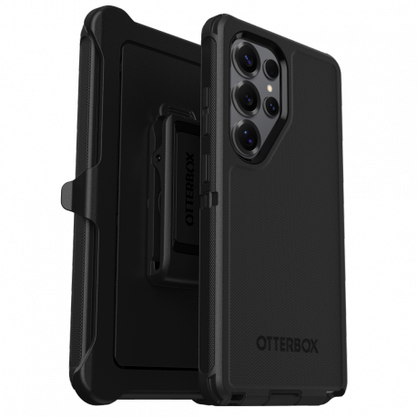 OtterBox Defender Series - Protective case back cover for mobile phone - silicone - black - for Samsung Galaxy S25 Ultra - 4