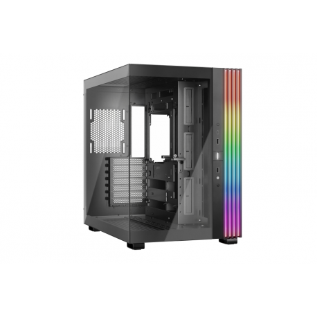 be quiet! Light Base 600 DX - Midi-tower - ATX - windowed side panel (glass) - no power supply (ATX / PS/2) - black - USB/Audio - 0